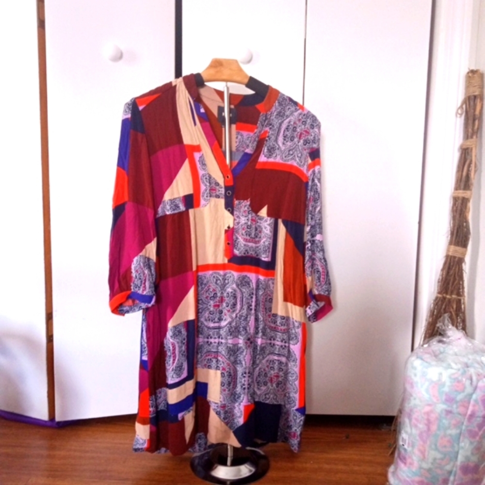 Maeve mini dress, size 2, multicolor